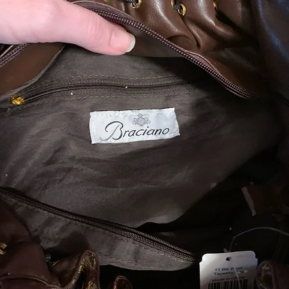 NWT beaded tapestry shoulder bag and matching wallet set - Picture 3 of 9